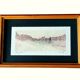 Tableau signé agostini – aquarelle - paysage abstrait, 2017