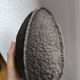 Duo sculpture art design egg planet ceramic black stoneware chamotte signé
