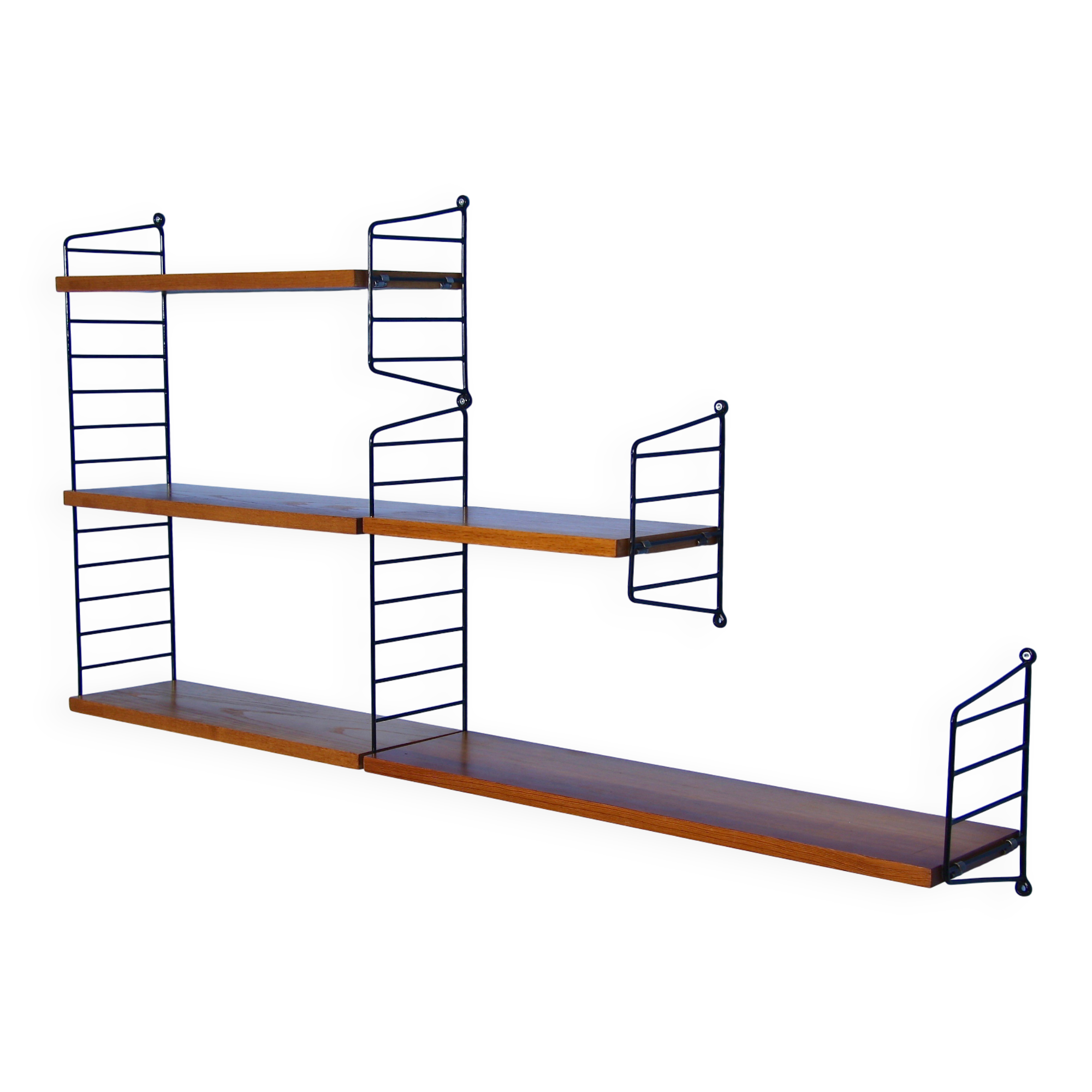 Vintage Danish beech shelf by Nisse Strinning for String, 1960s.