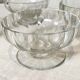 Service of 12 dessert cups, crystal