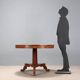Table ancienne Charles X en acajou marqueté, Italie, XIXe siècle