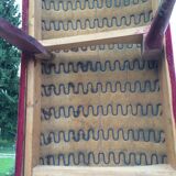Banquette velours rouge