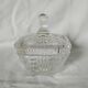 Cut glass sugar bowl