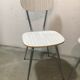Paire de chaises formica blanc, années 60