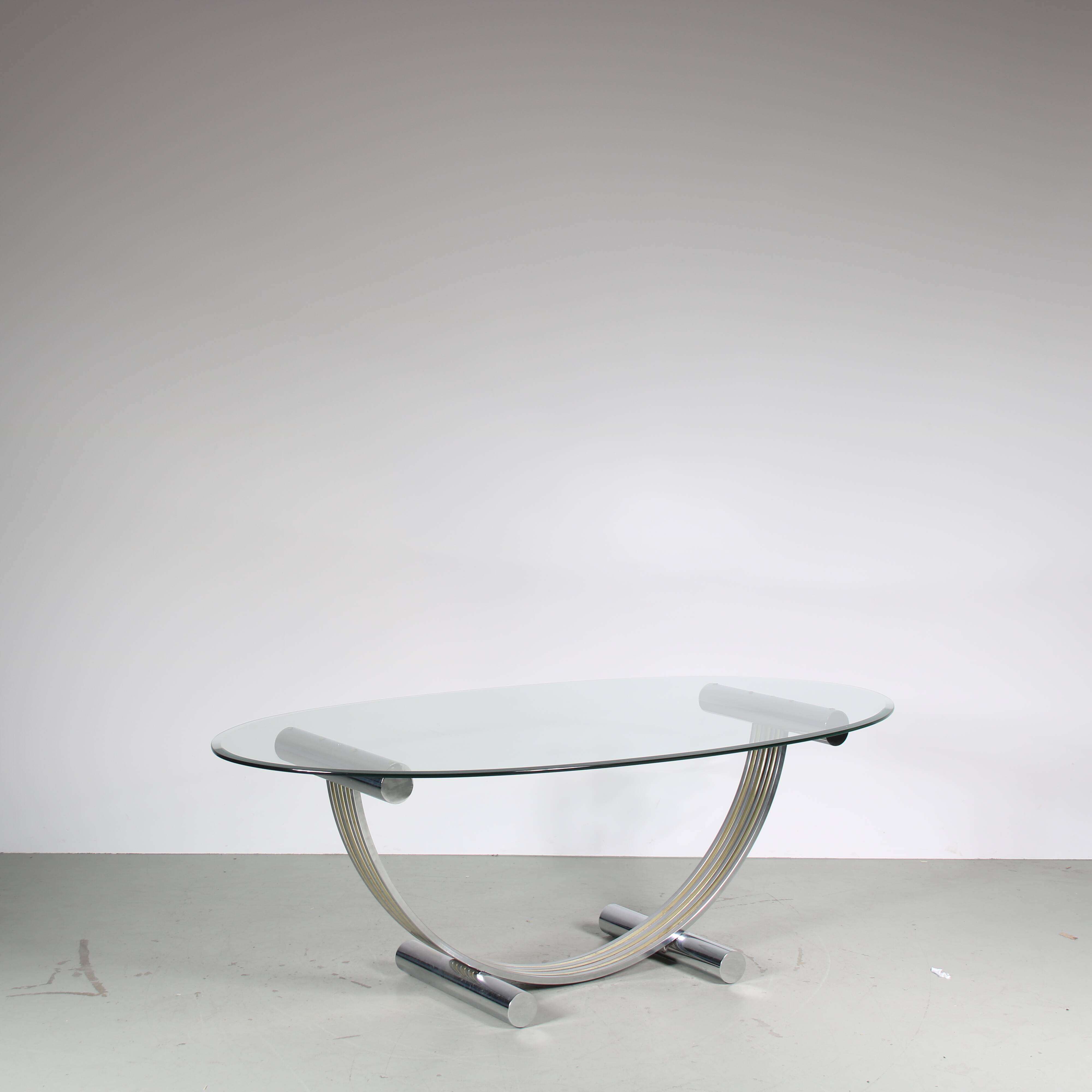 1970s Romeo Rega dining table from Italy