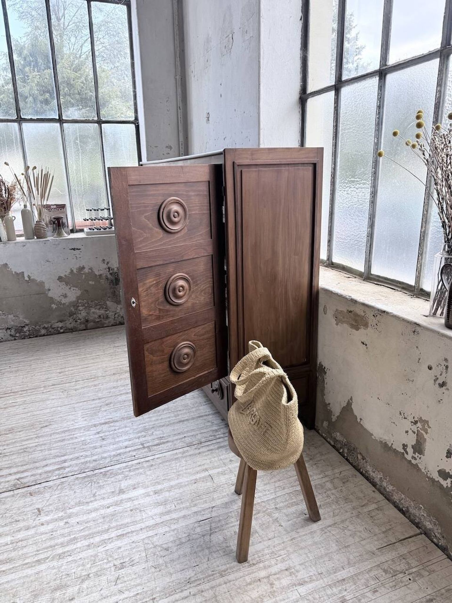 Oak wardrobe "Basque" Dudouyt