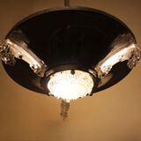 Art Deco pendant lamp by Ezan France, 2 lights 1920