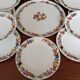 Dish & 12 dessert plates Porcelain of Paris "The Four Seasons"