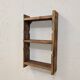 Modular shelf in raw wood with a vintage patina