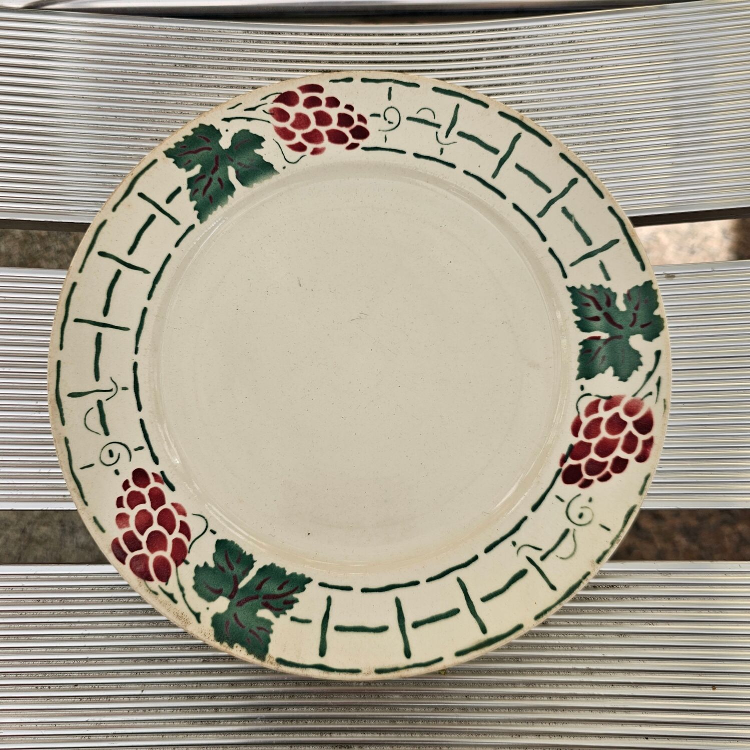 Dessert plates "Meudon" faience of Badonviller