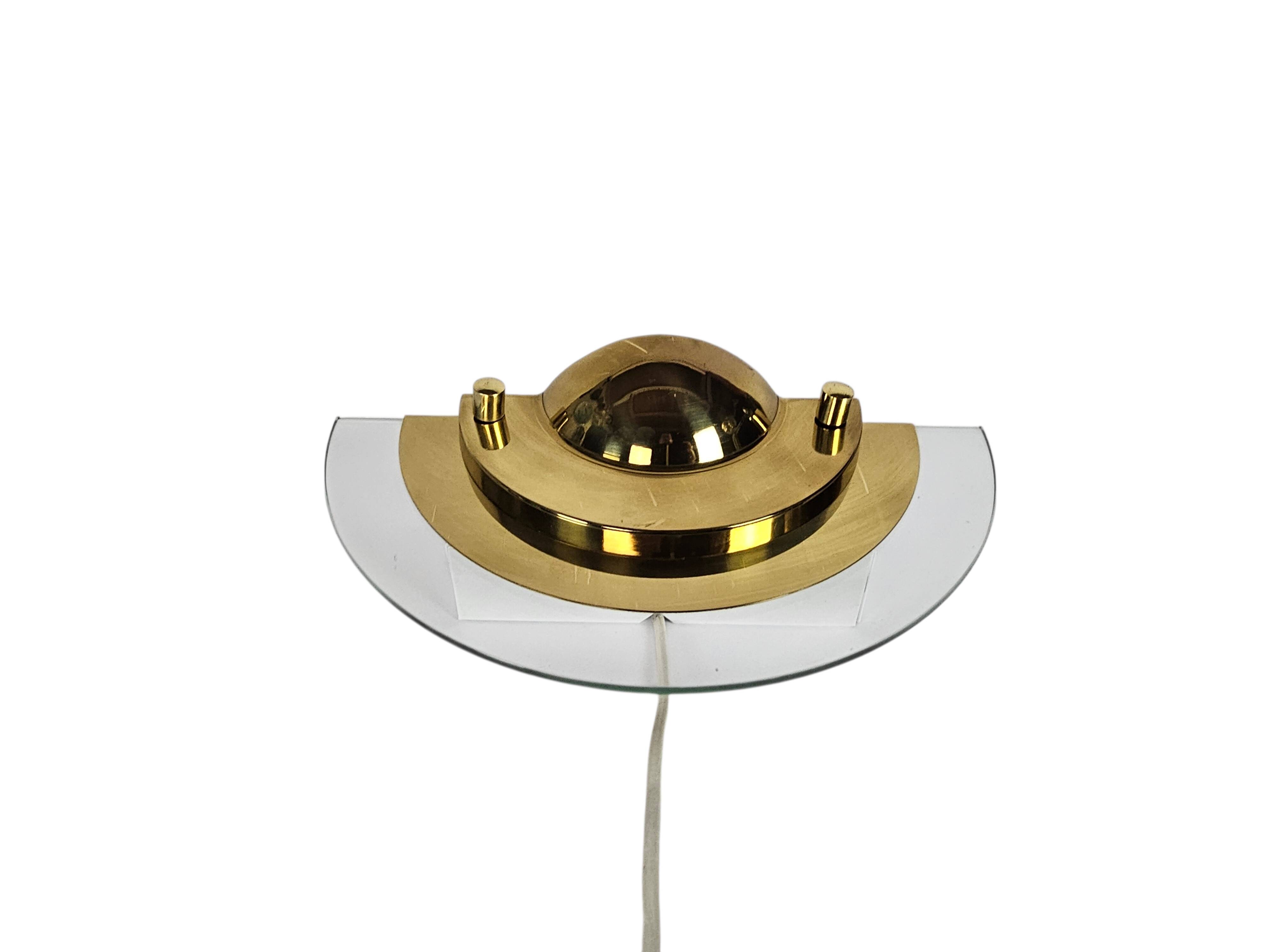 Dijkstra Hollande - Modèle Kappa mini - halogène - laiton - verre - années 80