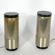 Mid-century modern pair of rare labeled Lumi Milano table lamps