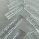 Crystal knife holder, embossed floral pattern, vintage tableware