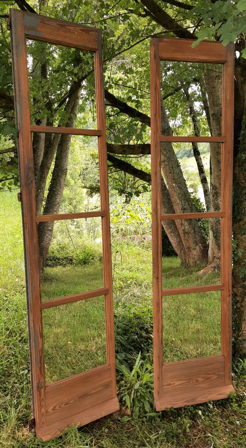Double-leaf mirror (French window)