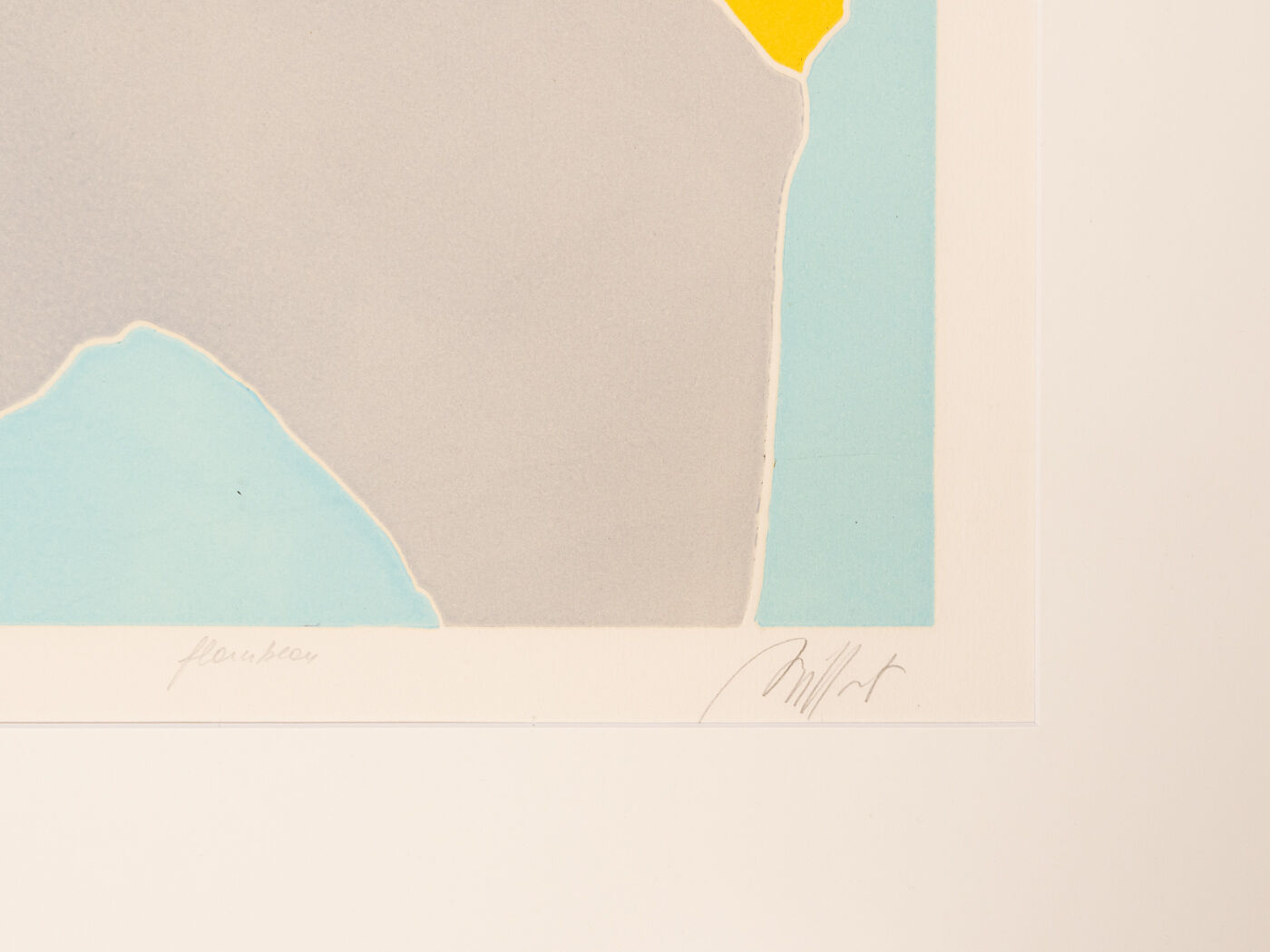 Woman in Profile, Etching on Paper, 76 x 97 cm