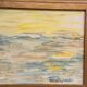 Mid-Century Oil on Panel "Waves" by Aline Rolfstadius, Vintage & Framed 28×22cm