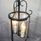 2-light wrought iron lantern