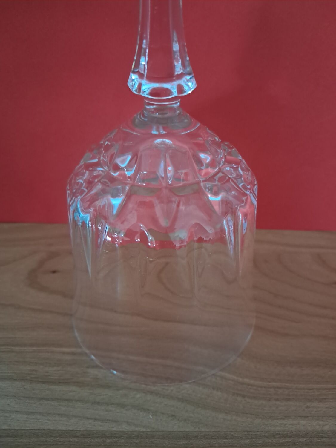 6 crystal water glasses from Arques, Germain model.