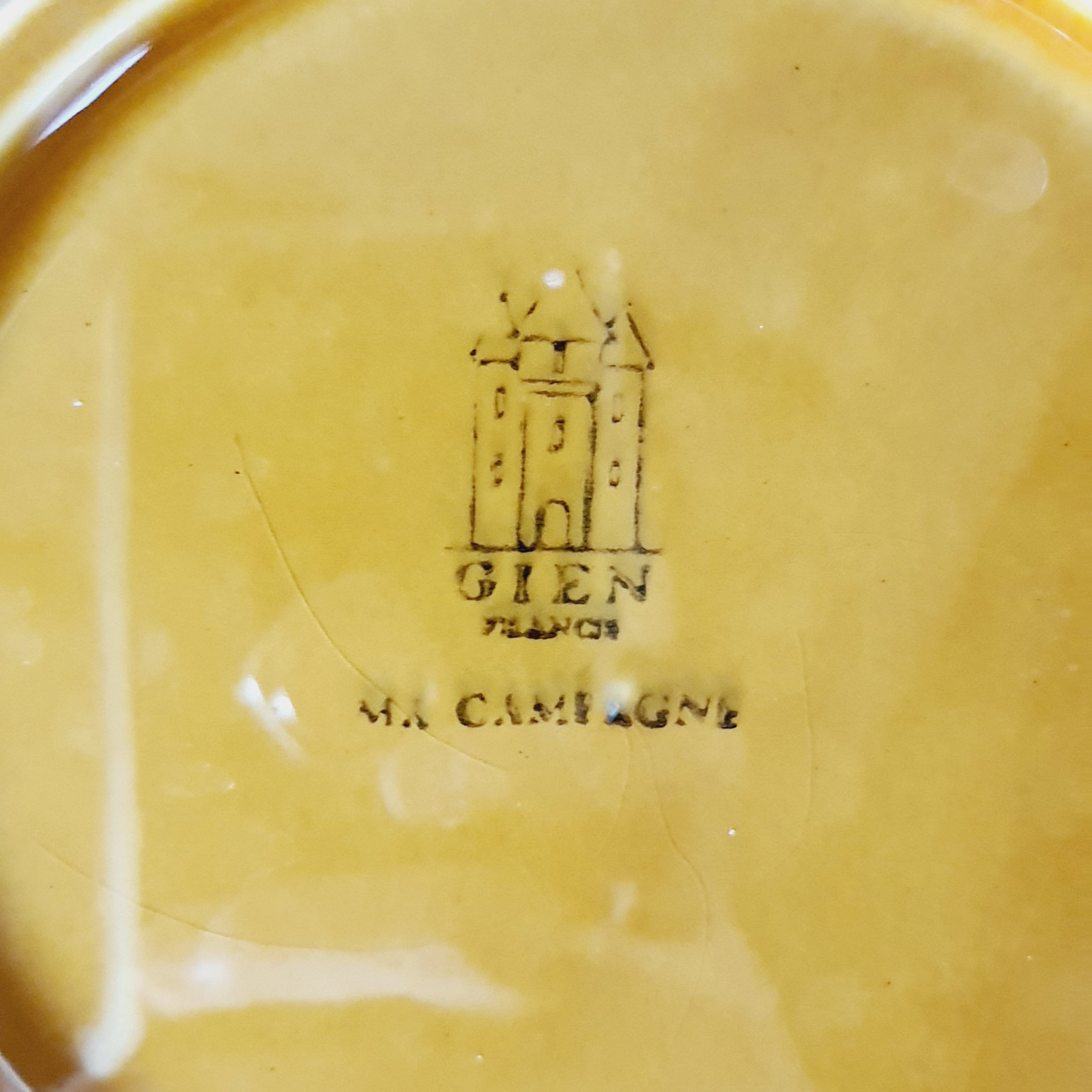 Set of plates of Gien decoration rooster