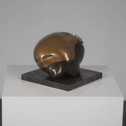 Sculpture en bronze intrigante de Jos van Vreeswijk, Pays-Bas, 20e siècle