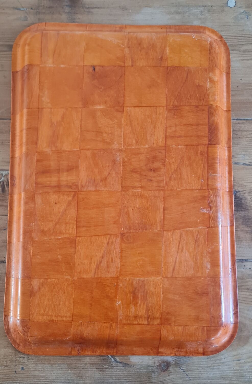Wooden tray from the 70s