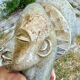 Large african sculpture in steatite stone signed lewanga – art