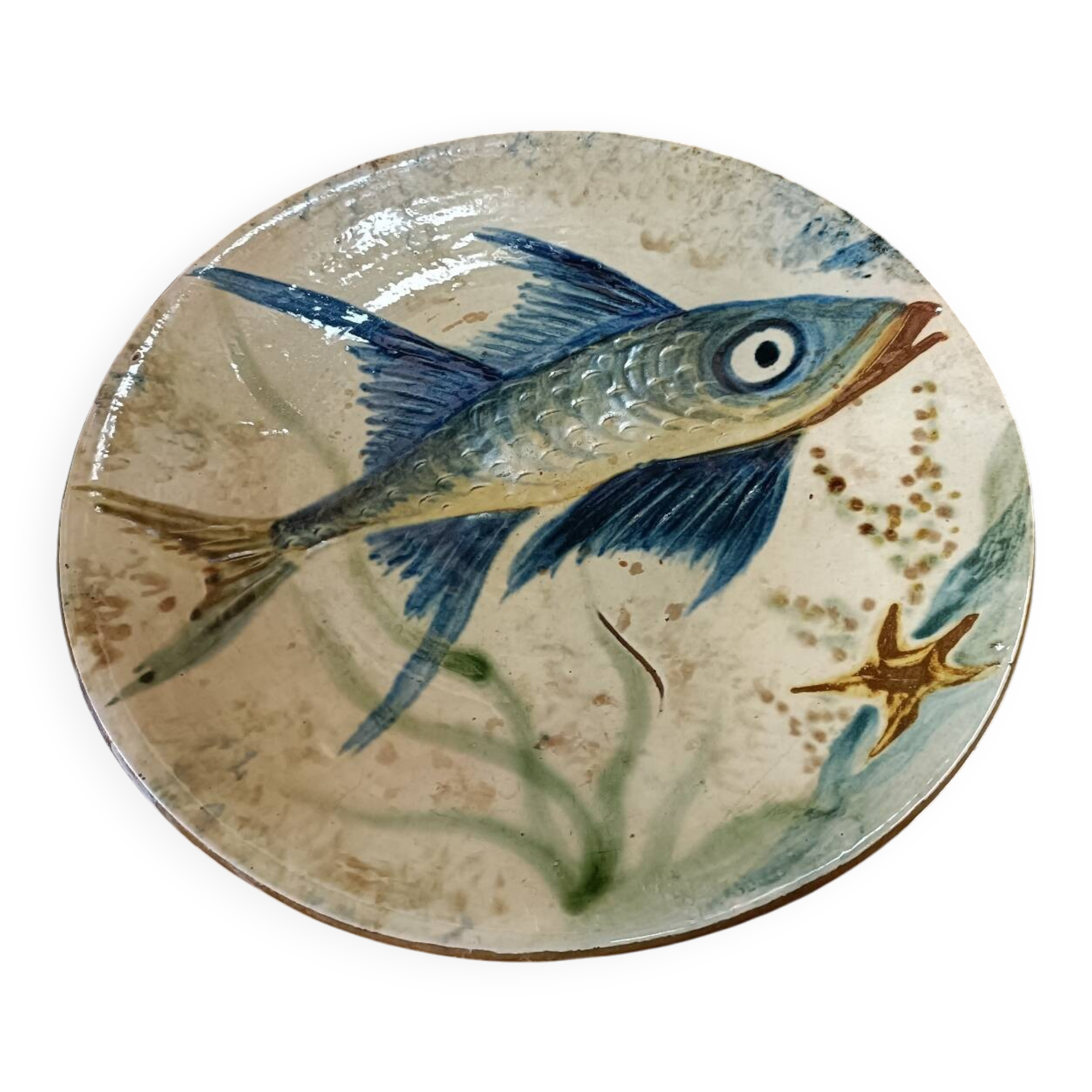 Large plate signed Puigdemont