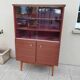 Vintage Scandinavian display cabinet bookshelf
