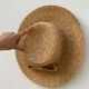 Vintage knot braided straw hat