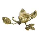 French Art Nouveau Jewelry Box Ashtray Bronze Pear 1920s