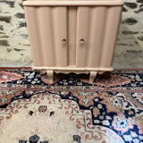 Beautiful pastel pink art deco bedside table