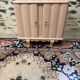 Beautiful pastel pink art deco bedside table