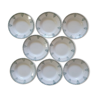 8 deep plates Terre de Fer Moulin des Loups