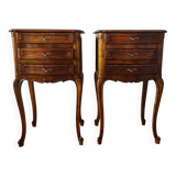 Pair of Louis XV style bedside tables