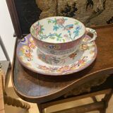 English porcelain cup and saucer, Minton