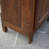 Old wardrobe, 1-door wooden wardrobe, old hosiery, storage unit, brutalist, 19th century