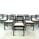 Vintage brutalist dining chairs, set of 10 - 1970s