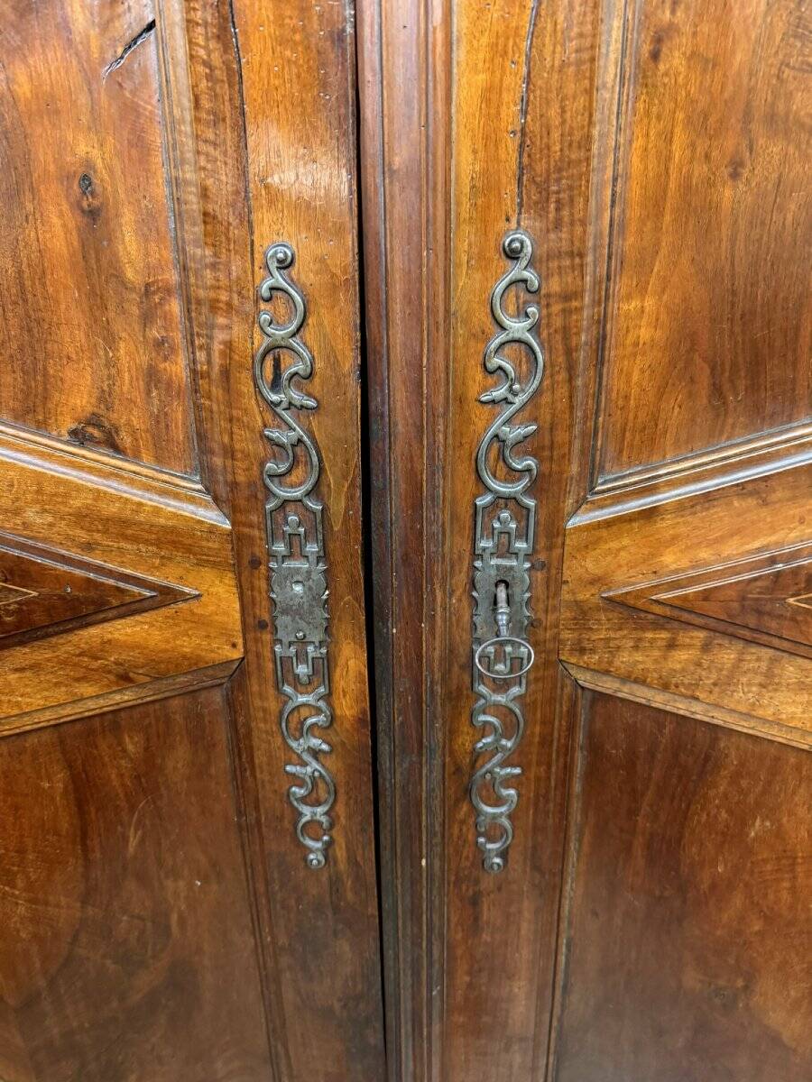 Armoire Bourguignonne En Noyer Massif