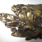 old golden bronze pediment