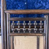 Asia 19th century: Magnificent collector's display case with tapestry background