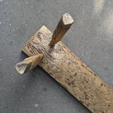 Handcrafted bench wabi-sabi japandi country decoration slow Japanese design