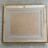 Tableau XIXème huile sur carton signé A . Vincent