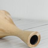 Wooden candle holder.