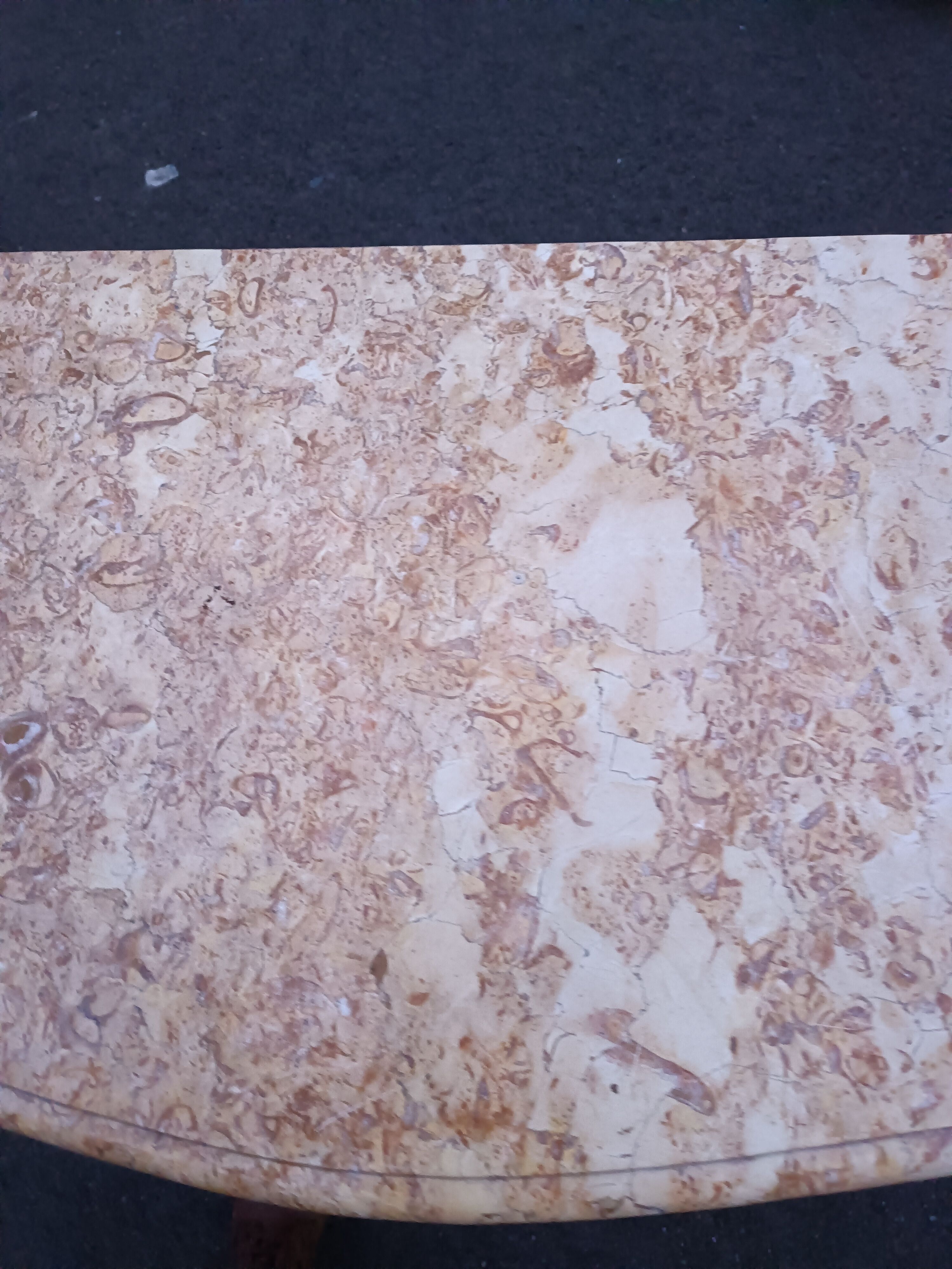 Chest of drawers marquetry marble top