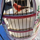 19th century bird cage in Lunéville earthenware