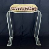 Stool made of transparent plexiglass, France, 1970s