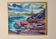 Original Swedish oil painting on panel "Coastal Scene" by D. Samuelsson