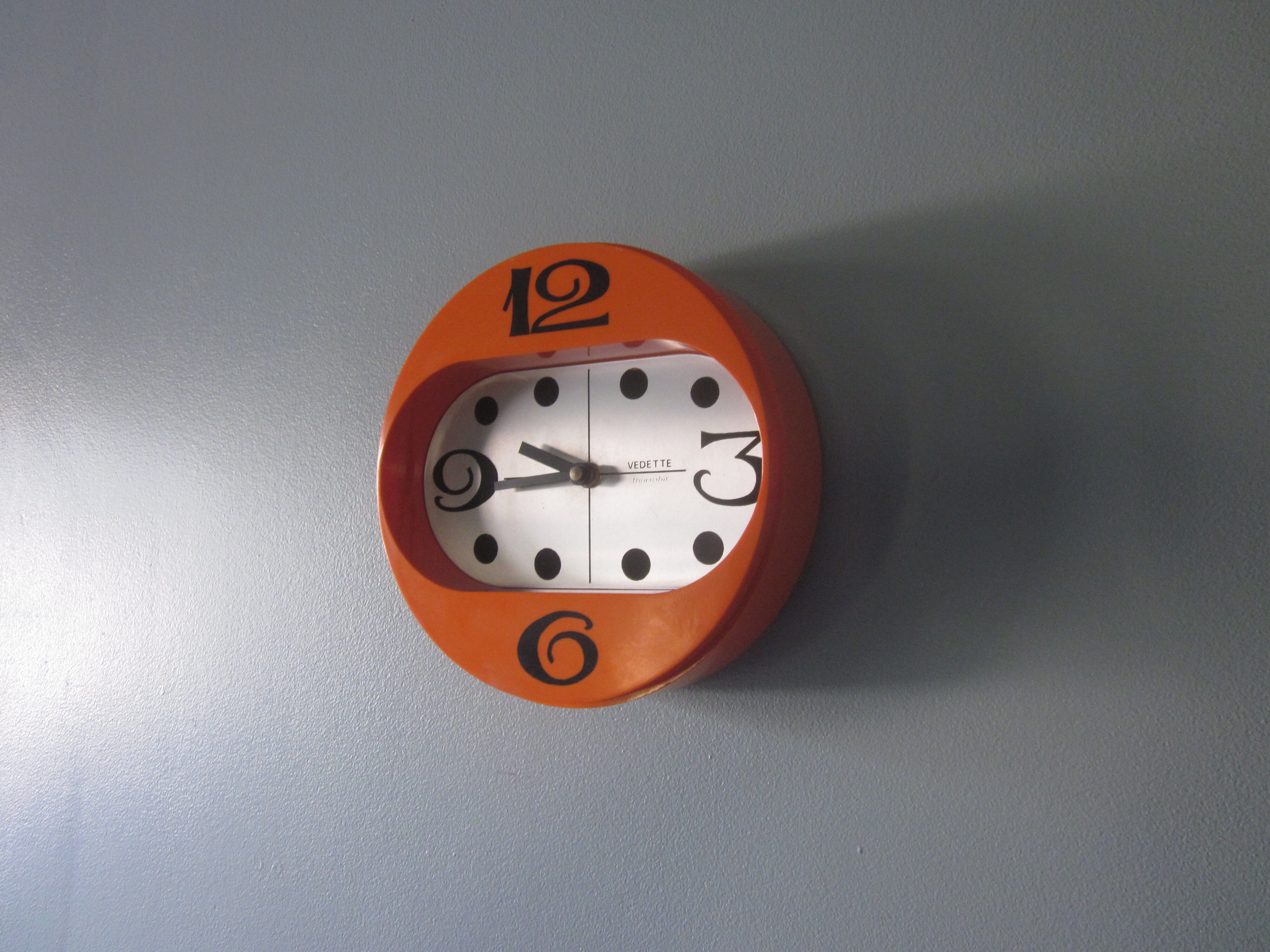 Vintage wall clock star