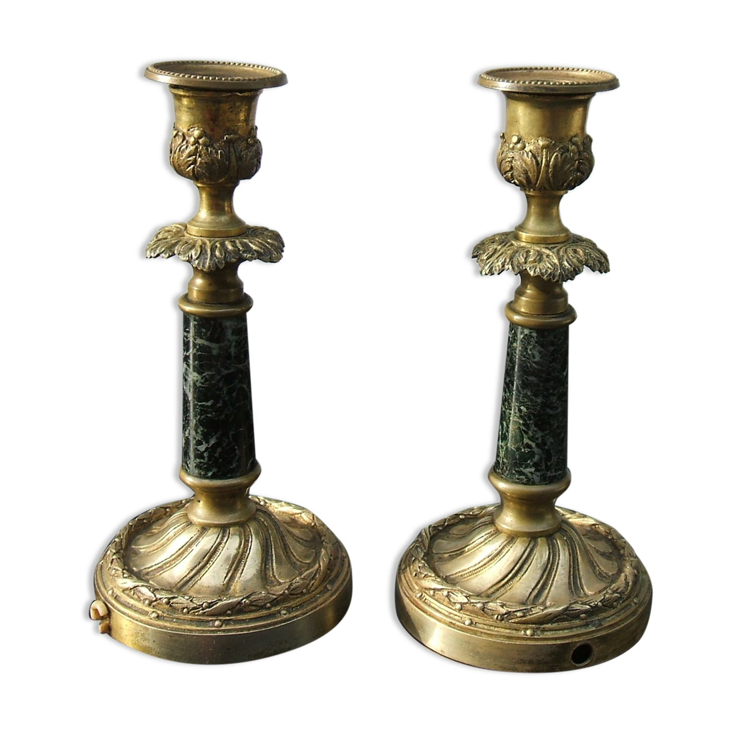 PAIR OF CANDLE HOLDERS XIXEME