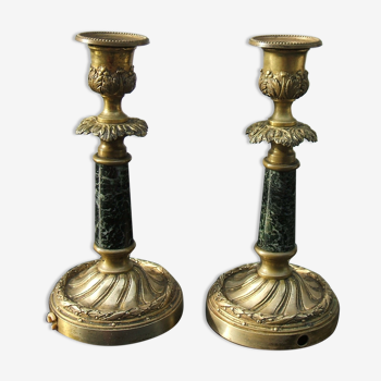 PAIR OF CANDLE HOLDERS XIXEME